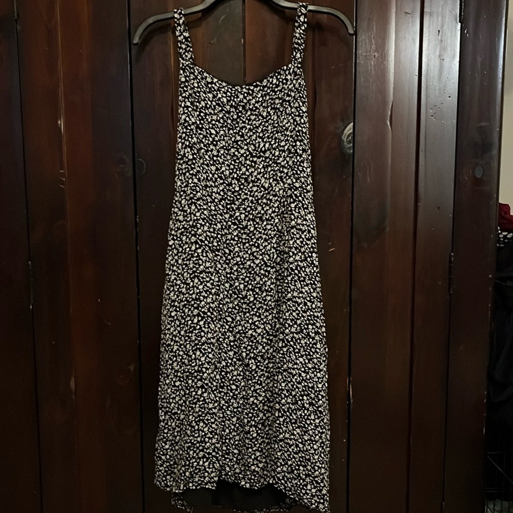 Black floral sundress